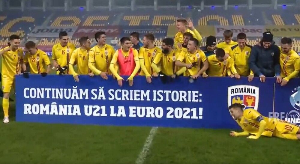 România U21 s-a calificat la turneul final al Campionatului European, după 1-1 cu Danemarca - Imaginea 1