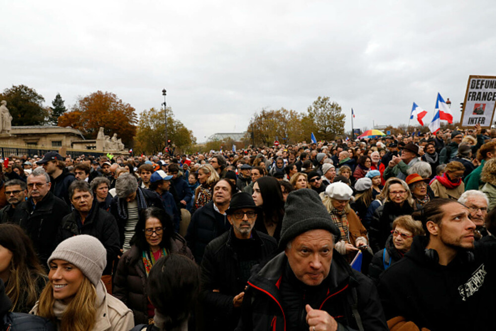 Amplu marș anti-semitism în Paris, marcat de polemici. Peste 100.000 de oameni au manifestat alături de politicieni - Imaginea 1