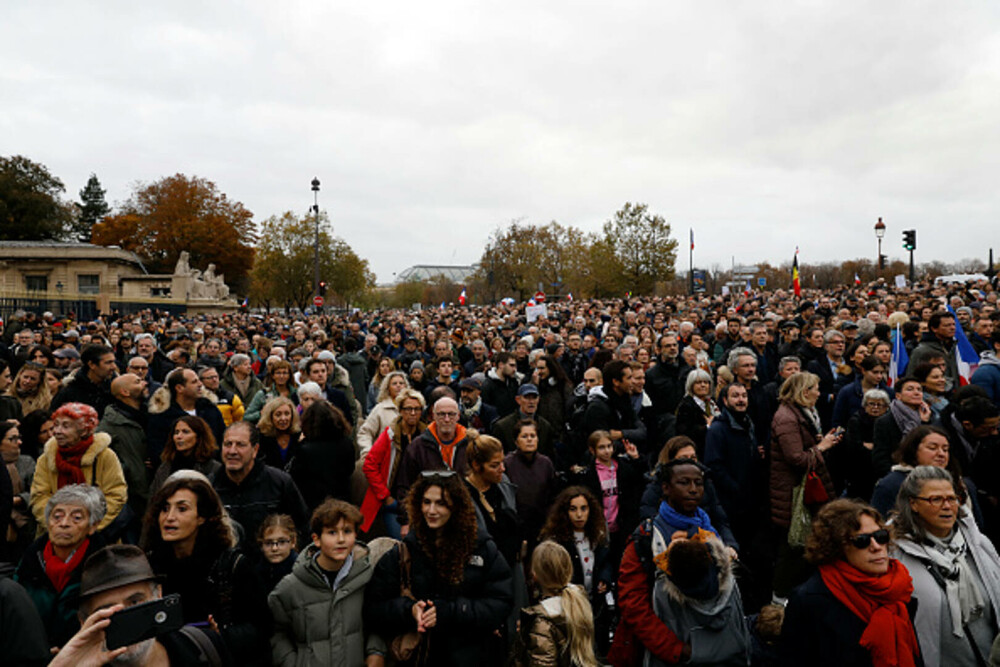 Amplu marș anti-semitism în Paris, marcat de polemici. Peste 100.000 de oameni au manifestat alături de politicieni - Imaginea 4