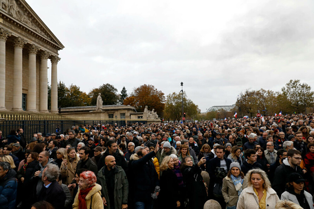 Amplu marș anti-semitism în Paris, marcat de polemici. Peste 100.000 de oameni au manifestat alături de politicieni - Imaginea 6