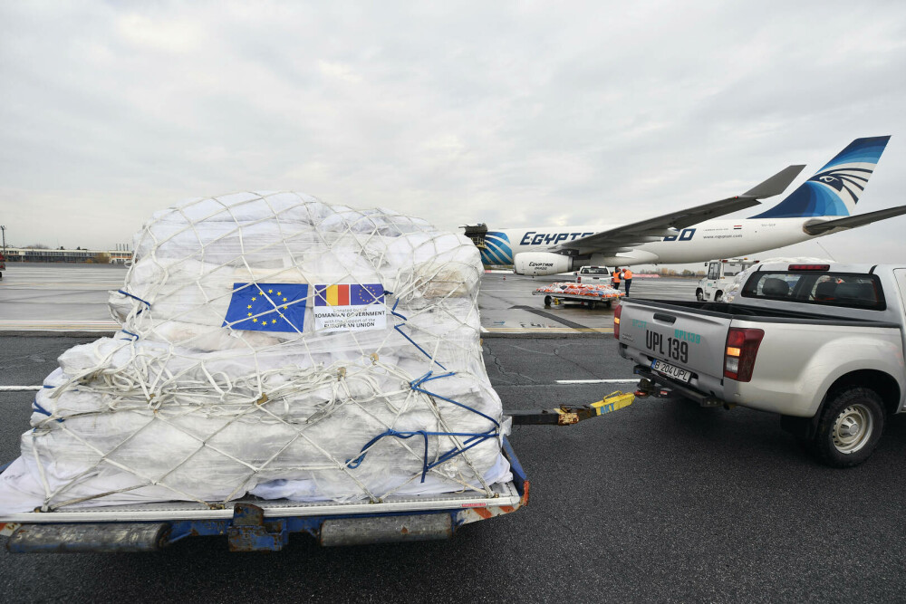 România a trimis un avion cu ajutoare în Fâșia Gaza. „Corturi, paturi, saltele, perne şi aşternuturi