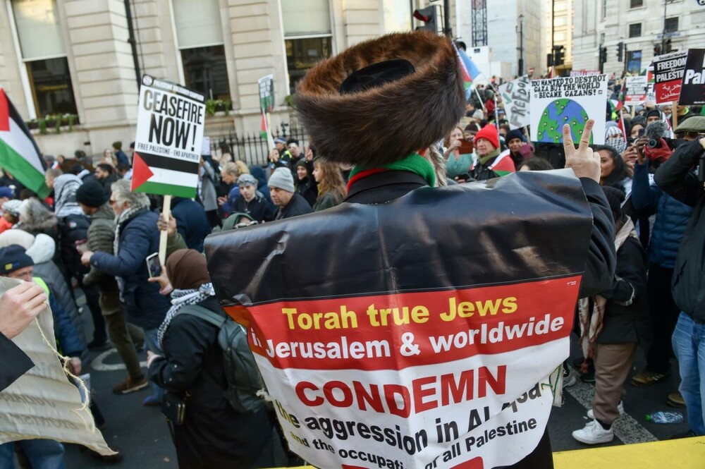 Zeci de mii de britanici au ieșit din nou în stradă, la Londra, în sprijinul palestinienilor | GALERIE FOTO - Imaginea 10