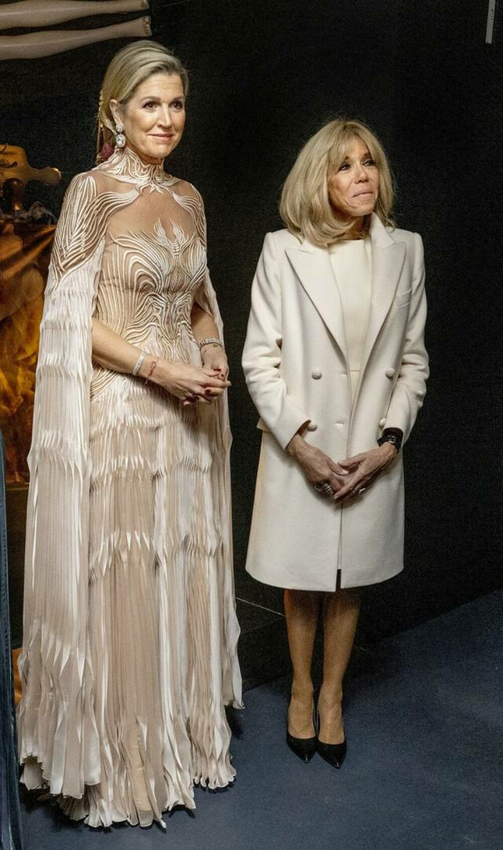 Apariție spectaculoasă a Reginei Maxima la un muzeu din Paris. Suverana Țărilor de Jos s-a întâlnit cu Brigitte Macron - Imaginea 3