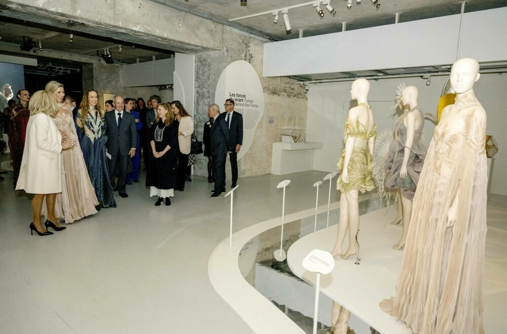 Apariție spectaculoasă a Reginei Maxima la un muzeu din Paris. Suverana Țărilor de Jos s-a întâlnit cu Brigitte Macron - Imaginea 4