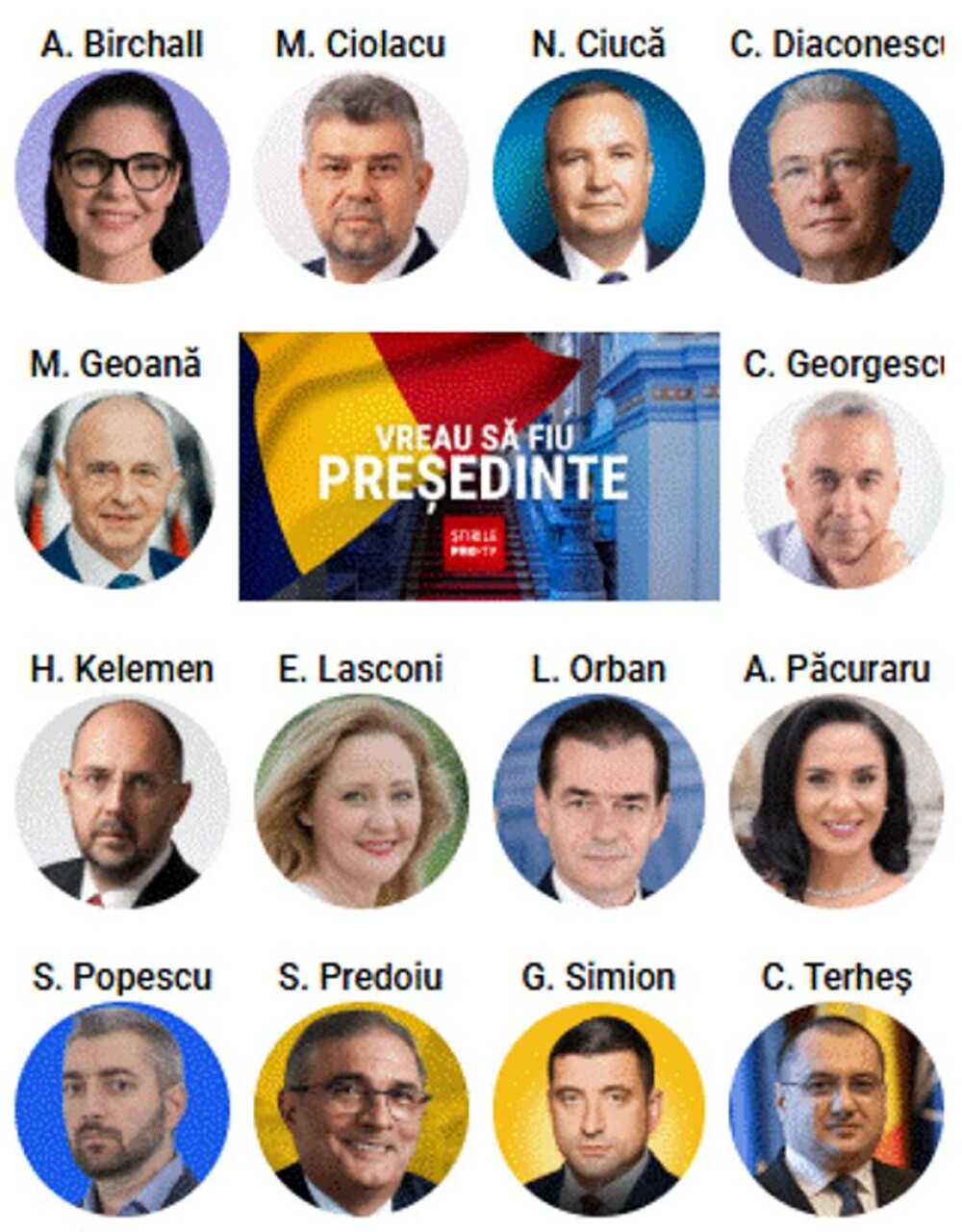 Candidații la alegerile prezidențiale 2024 - primul tur