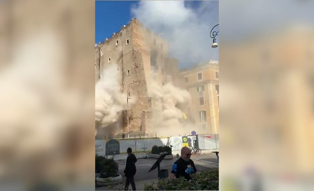 Doi muncitori români, surprinși de prăbușirea turnului din Roma. Unul a fost salvat, celălalt a rămas blocat între dărâmături - Imaginea 7