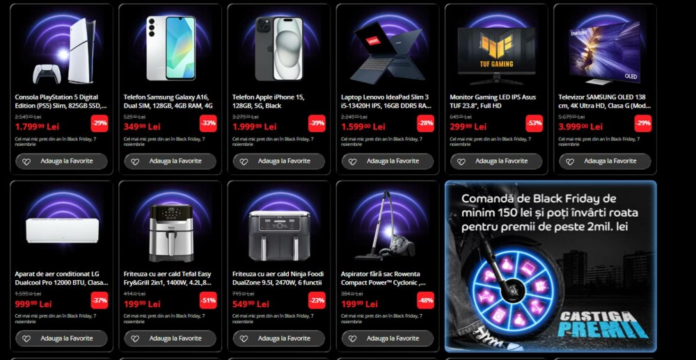 CATALOG eMAG de Black Friday 2025 | Vezi principalele produse care intră la reduceri vineri dimineață - FOTO - Imaginea 12
