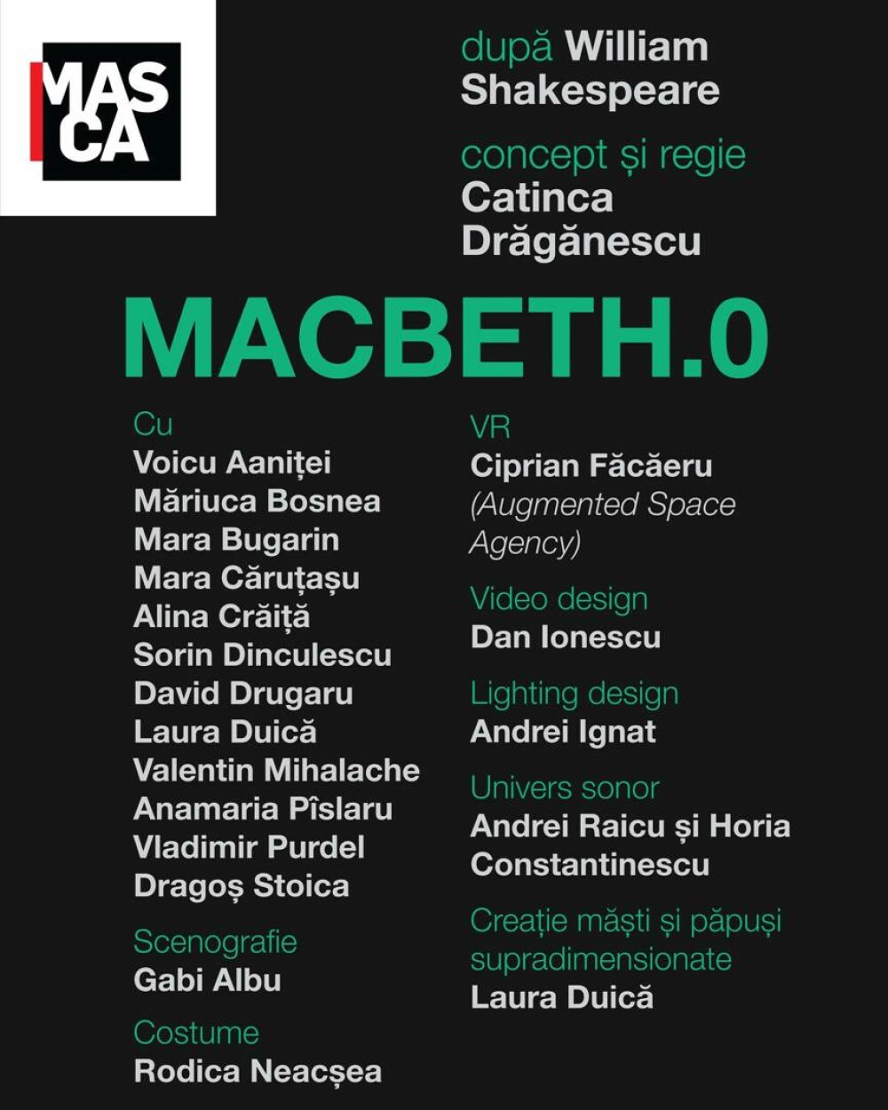 ”Macbeth.0”, premieră la Teatrul Masca. O adaptare radicală a tragediei, în cheia unui thriller algoritmic - Imaginea 5