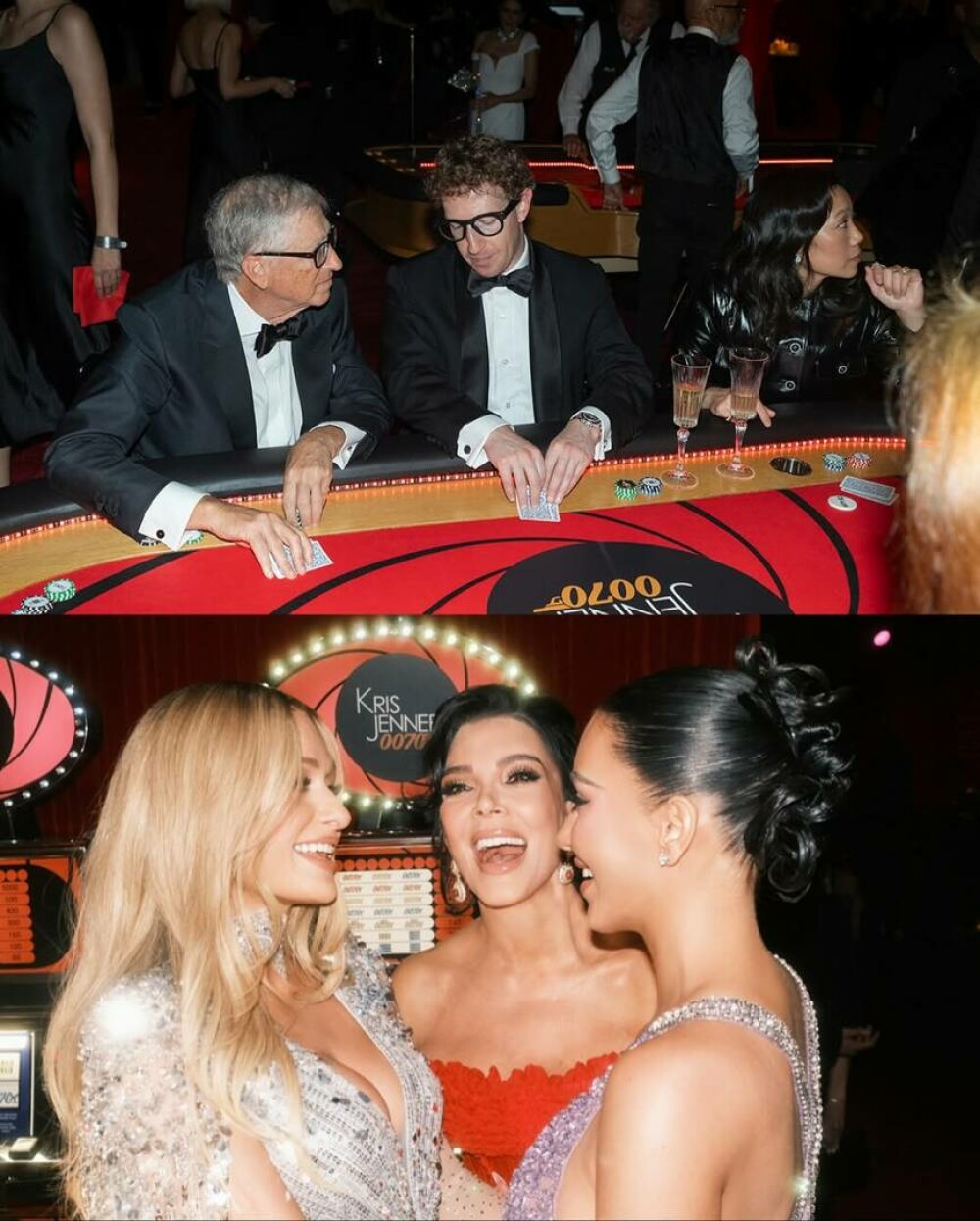 Surorile Kardashian au strălucit la aniversarea de 70 de ani a mamei lor. Petrecere la mega-conacul lui Jeff Bezos. FOTO - Imaginea 23