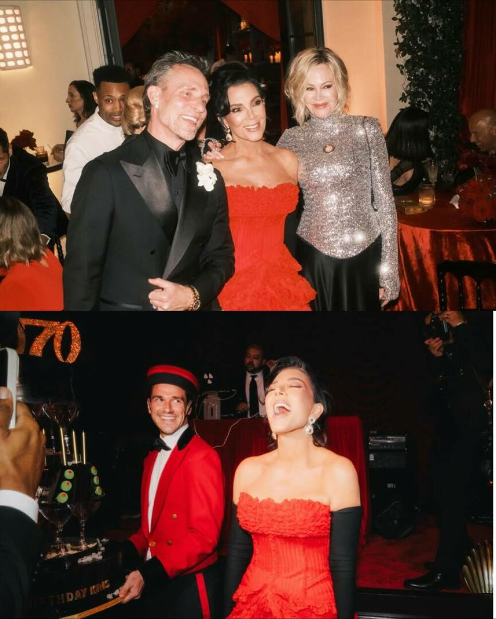 Surorile Kardashian au strălucit la aniversarea de 70 de ani a mamei lor. Petrecere la mega-conacul lui Jeff Bezos. FOTO - Imaginea 37