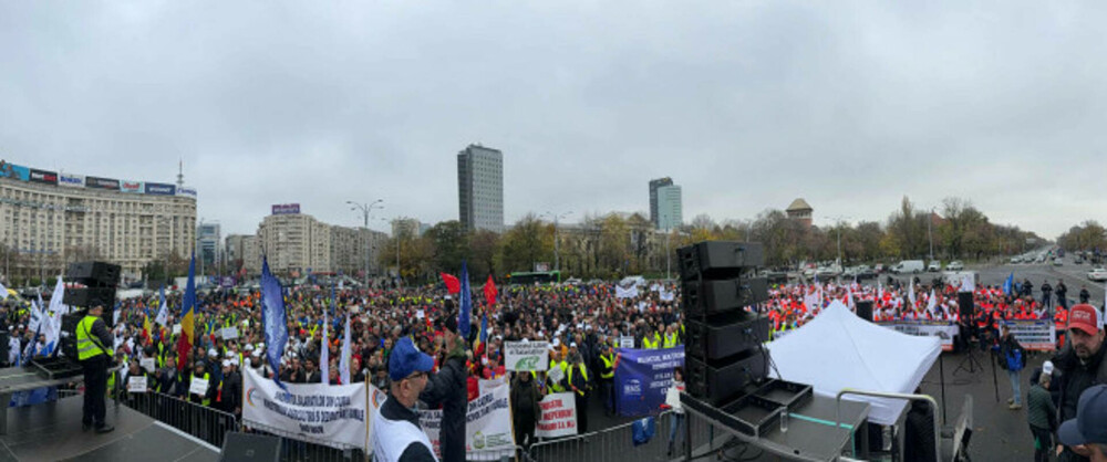 Nou protest al sindicaliştilor la Bucureşti. Cer stoparea austerităţii şi măsuri anti-inflaţie. Lista revendicărilor | FOTO - Imaginea 1
