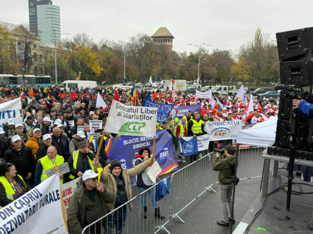 Nou protest al sindicaliştilor la Bucureşti. Cer stoparea austerităţii şi măsuri anti-inflaţie. Lista revendicărilor | FOTO - Imaginea 2