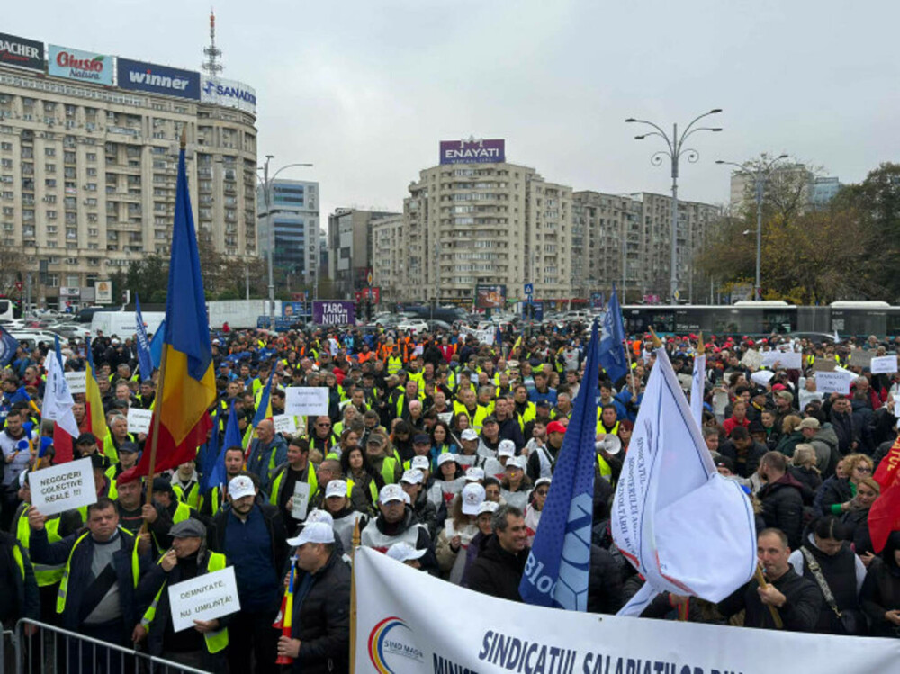 Nou protest al sindicaliştilor la Bucureşti. Cer stoparea austerităţii şi măsuri anti-inflaţie. Lista revendicărilor | FOTO - Imaginea 3