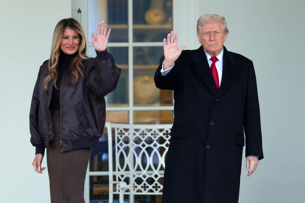 Melania Trump, apariție remarcabilă la brațul lui Donald Trump, de Ziua Recunoștinței. Ce ținută a purtat. GALERIE FOTO - Imaginea 11