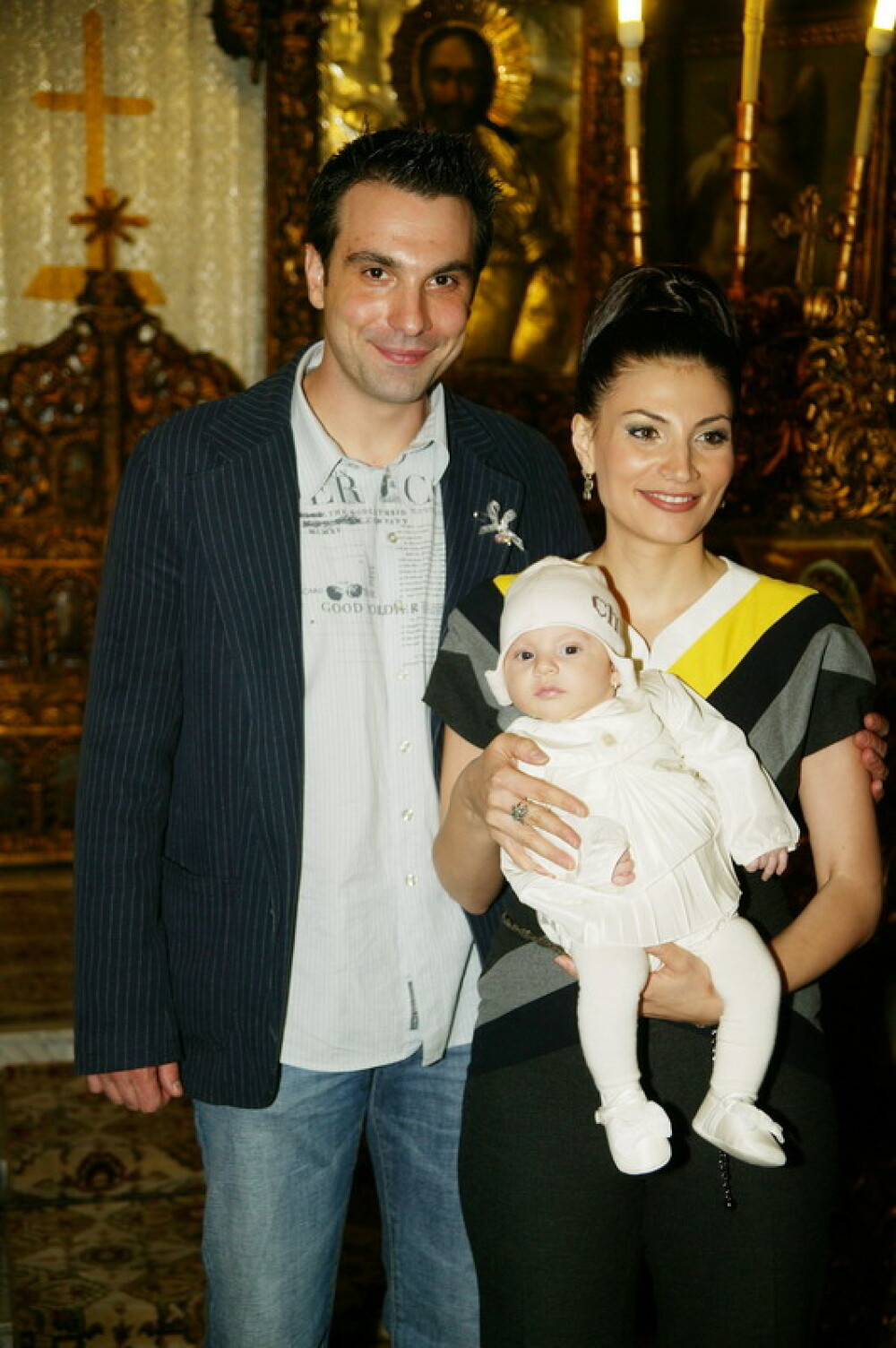 Ioana Ginghina si Alexandru Papadopol si-au botezat fetita - Imaginea 1