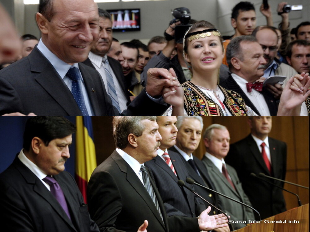 Tara arde, Basescu joaca! In hora la Cluj-Napoca! - Imaginea 1