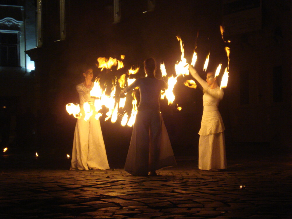 Spectacol cu foc si jocuri de lumini la incheierea Festivalului Baroc. GALERIE FOTO impresionanta - Imaginea 9