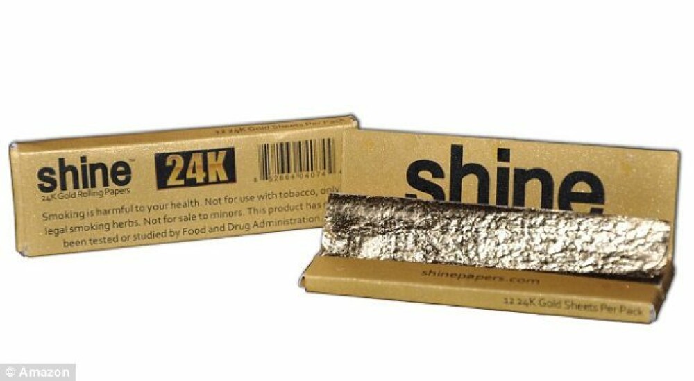 Cum arata tigara din foite de aur de 24 de carate. Un singur pachet costa 65 de dolari - Imaginea 2