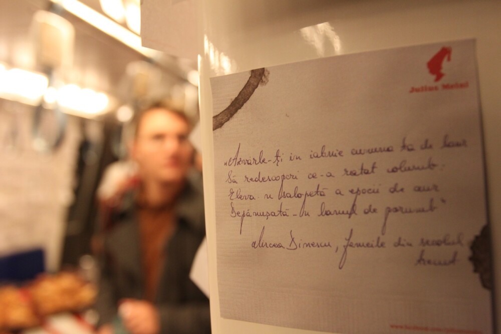 Mii de biletele lipite pe vagoanele unui metrou din Capitala. Surpriza poetica pentru toti pasagerii - Imaginea 3