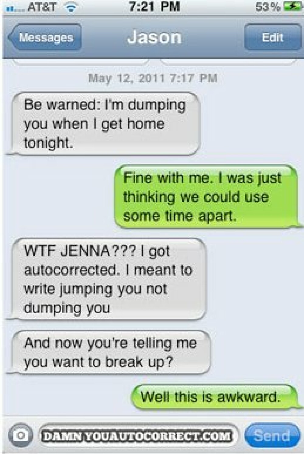 Cele mai nefericite erori de scriere dintr-un SMS de care ar trebui sa va feriti - Imaginea 7