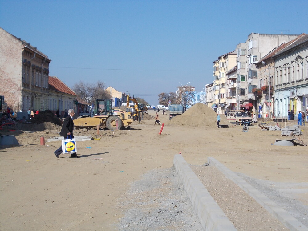 Zona Iosefin, ca in Evul Mediu. Lucrarile la strada Iancu Vacarescu se prelungesc cu patru luni.FOTO - Imaginea 7