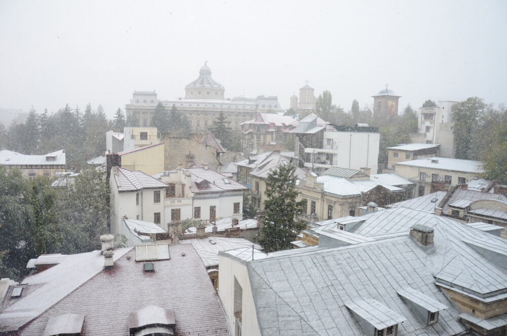 GALERIE FOTO cu prima ninsoare din acest sezon in Bucuresti. Mai multe zone au fost acoperite de zapada - Imaginea 14