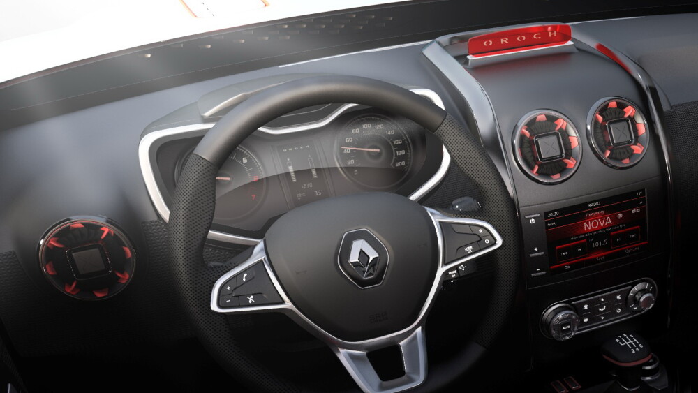 Poze oficiale cu Dacia Oroch, modelul pickup Duster. Arata spectaculos, iar interiorul e de nerecunoscut - Imaginea 7