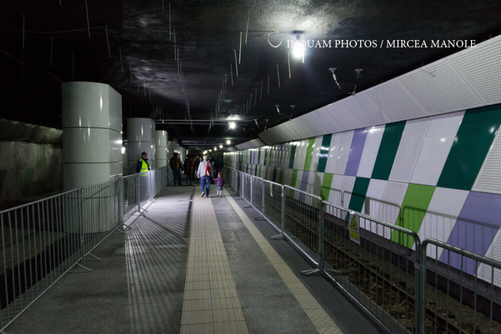 Primele imagini cu statia de metrou in care bucurestenii nu au putut intra pana acum. 