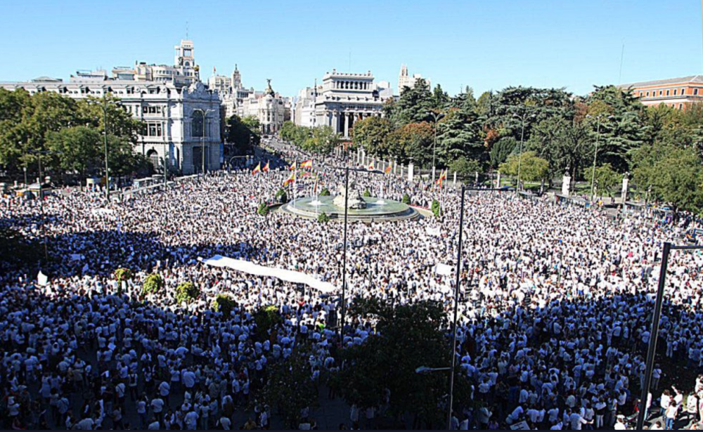 Mii de persoane fac apel la unitatea Spaniei, pe străzile din Madrid - Imaginea 2