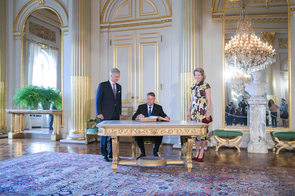 Klaus Iohannis a fost primit la Palatul Regal din Bruxelles de regele Philippe - Imaginea 2