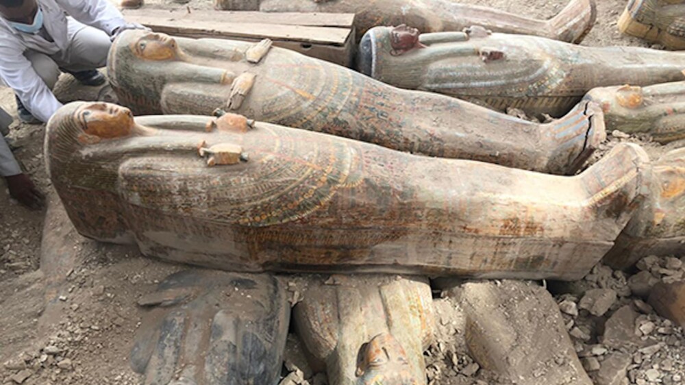Peste 20 de sarcofage sigilate, descoperite în Egipt. Ce s-ar putea găsi în ele - Imaginea 1