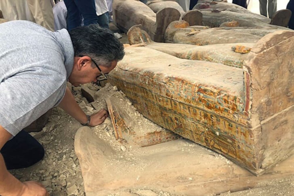 Peste 20 de sarcofage sigilate, descoperite în Egipt. Ce s-ar putea găsi în ele - Imaginea 6