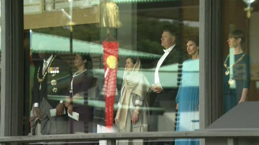 Iohannis şi soţia sa, la ceremonia de întronare a împăratului Japoniei - Imaginea 3
