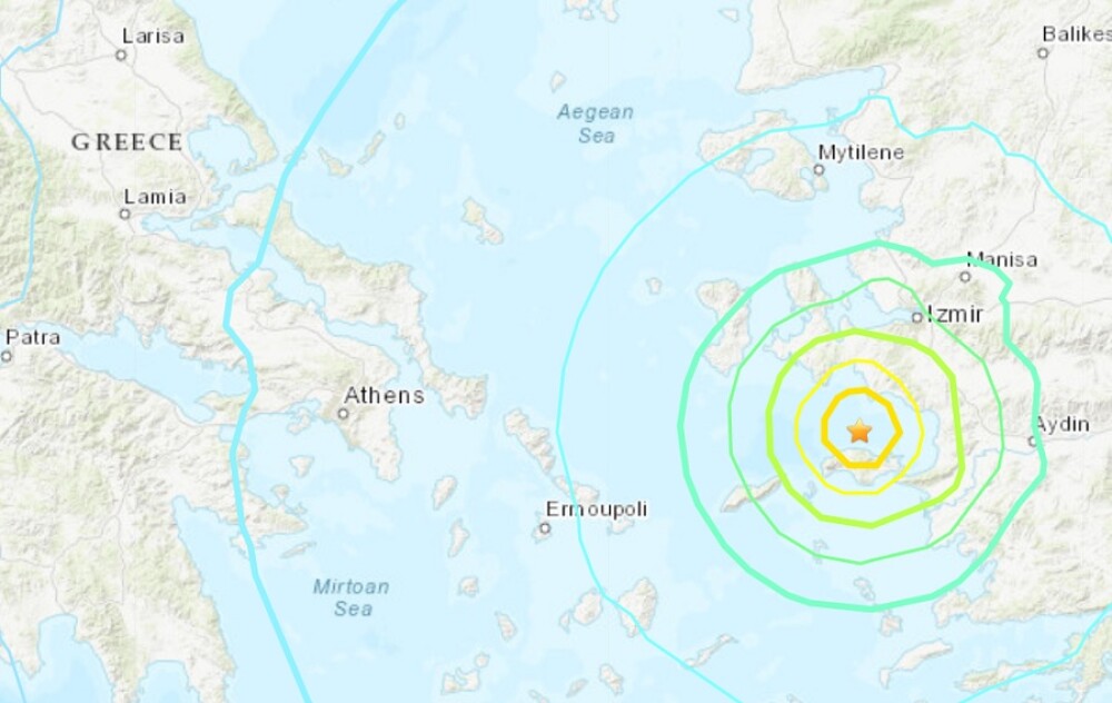 VIDEO. Cutremur cu magnitudinea 7 în Grecia și Turcia. Sunt 14 morți și peste 400 de răniți - Imaginea 1