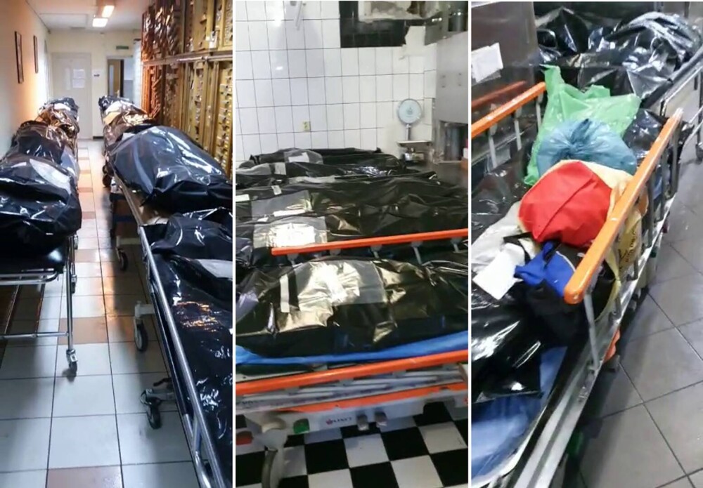 Imagini cutremurătoare. Morții COVID nu mai au loc la morga Spitalului Universitar din București - Imaginea 3