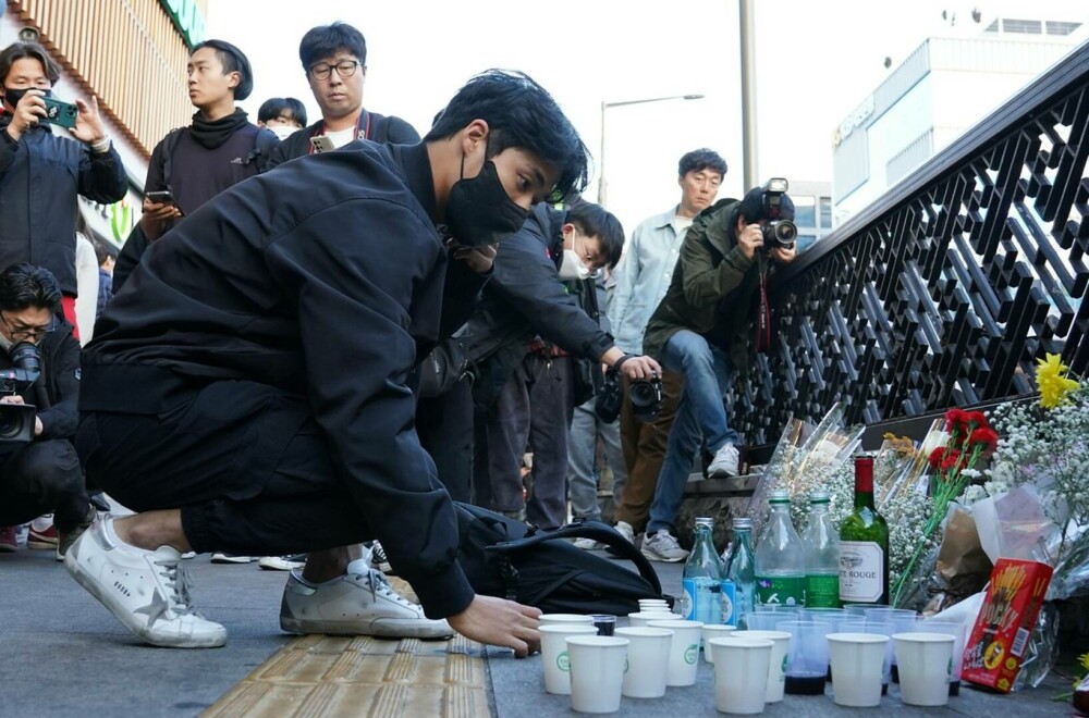 Momentul în care are loc busculada de la petrecerea de Halloween, în Seul. Peste 150 de persoane au murit VIDEO - Imaginea 3