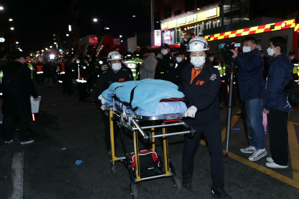 Momentul în care are loc busculada de la petrecerea de Halloween, în Seul. Peste 150 de persoane au murit VIDEO - Imaginea 7