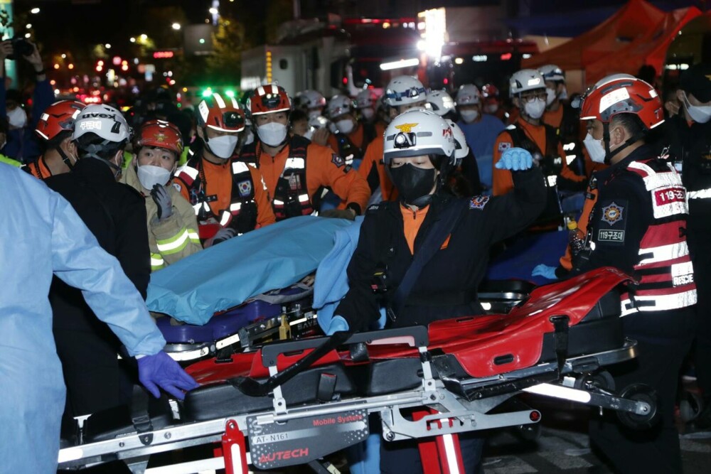 Momentul în care are loc busculada de la petrecerea de Halloween, în Seul. Peste 150 de persoane au murit VIDEO - Imaginea 10