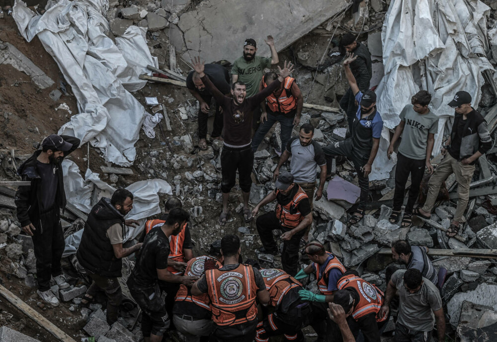 Peste 430 de persoane au murit în doar 24 de ore în Gaza. Bilanţul total începând cu 7 octombrie a trecut de 5.000 de morţi - Imaginea 4