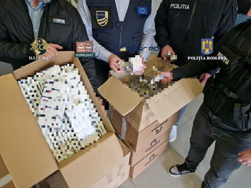 Comprimate de 12,5 milioane de euro, confiscate în urma unor percheziţii în România, Serbia şi Finlanda. FOTO - Imaginea 1