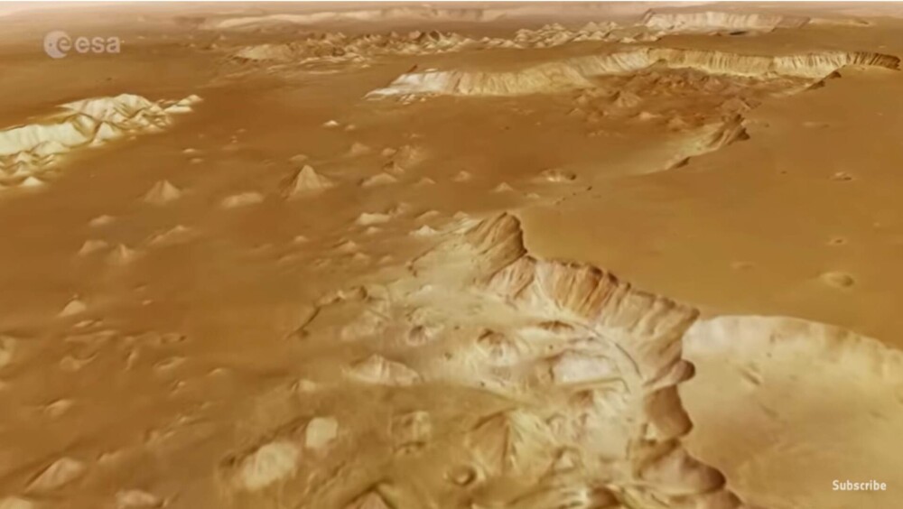 Imagini uimitoare cu un gigantic labirint de pe Marte. ”Cu miliarde de ani în urmă, apa a curs prin acest canal” | VIDEO - Imaginea 4