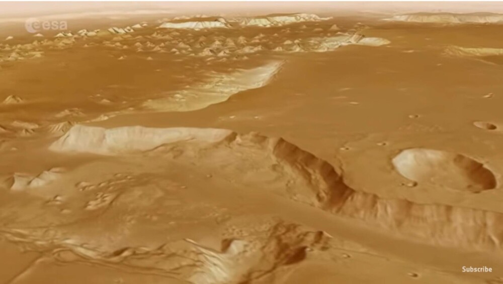 Imagini uimitoare cu un gigantic labirint de pe Marte. ”Cu miliarde de ani în urmă, apa a curs prin acest canal” | VIDEO - Imaginea 15