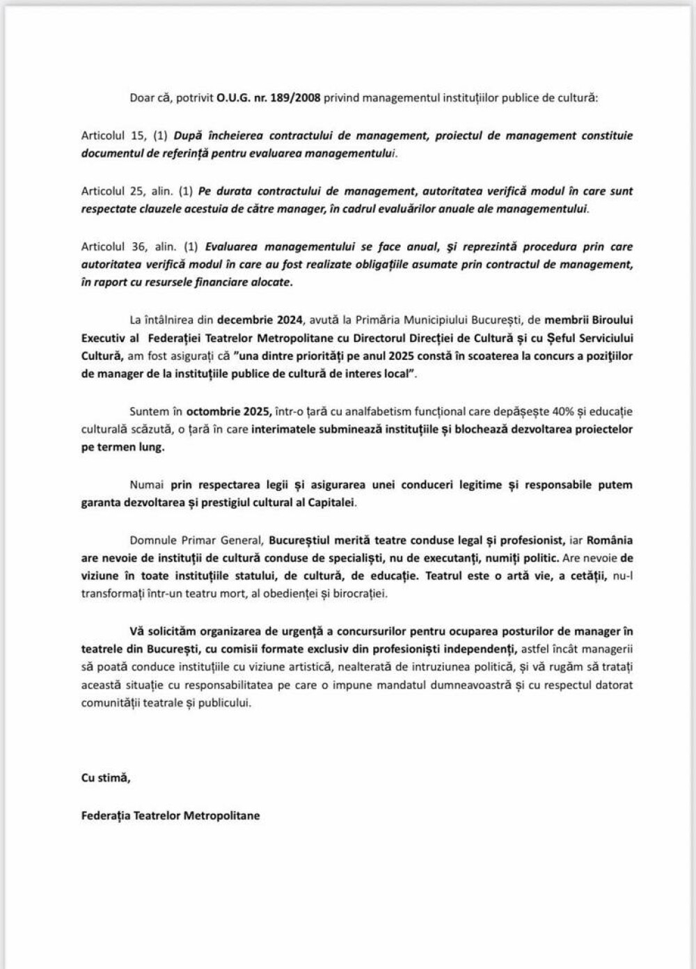 Interimat de 1.900 de zile. Teatrele bucureștene din subordinea Primăriei Generale acuză numirile politice ale managerilor - Imaginea 2