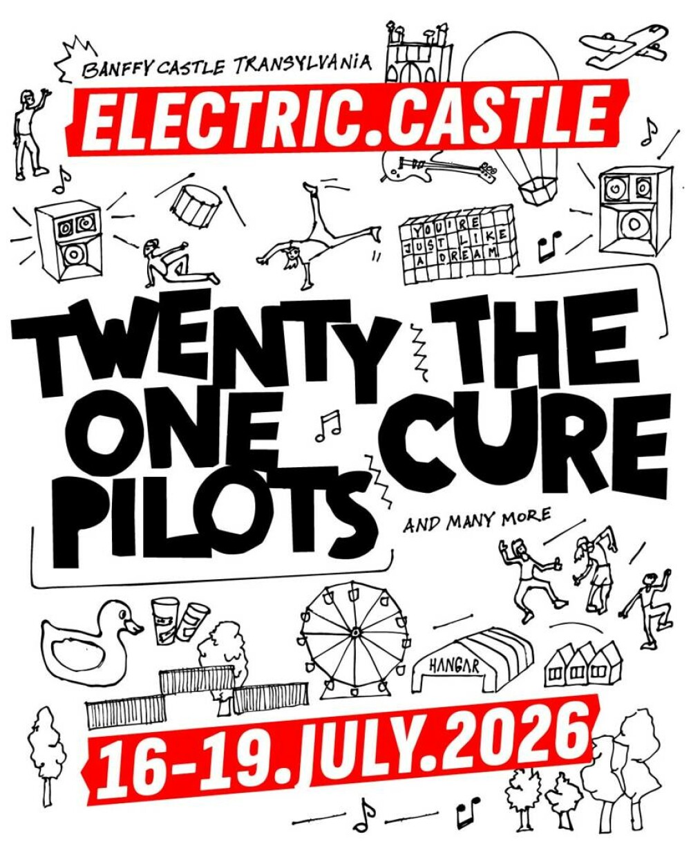The Cure și twenty one pilots sunt headliners la Electric Castle 2026 - Imaginea 1