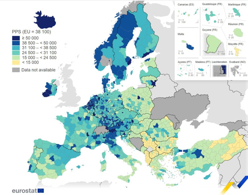 Județele din România în care se trăiește mai bine decât în UE. Raport Eurostat - Imaginea 1