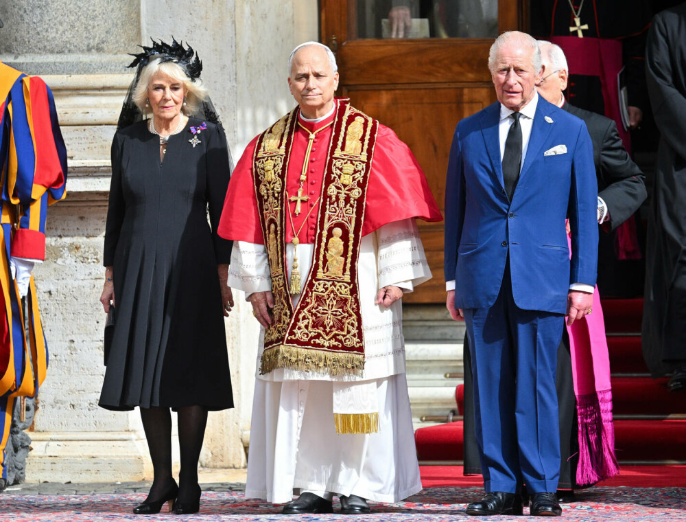 Imagini istorice din Capela Sixtină. Regele Charles și Papa Leon s-au rugat împreună pentru prima dată - Imaginea 27