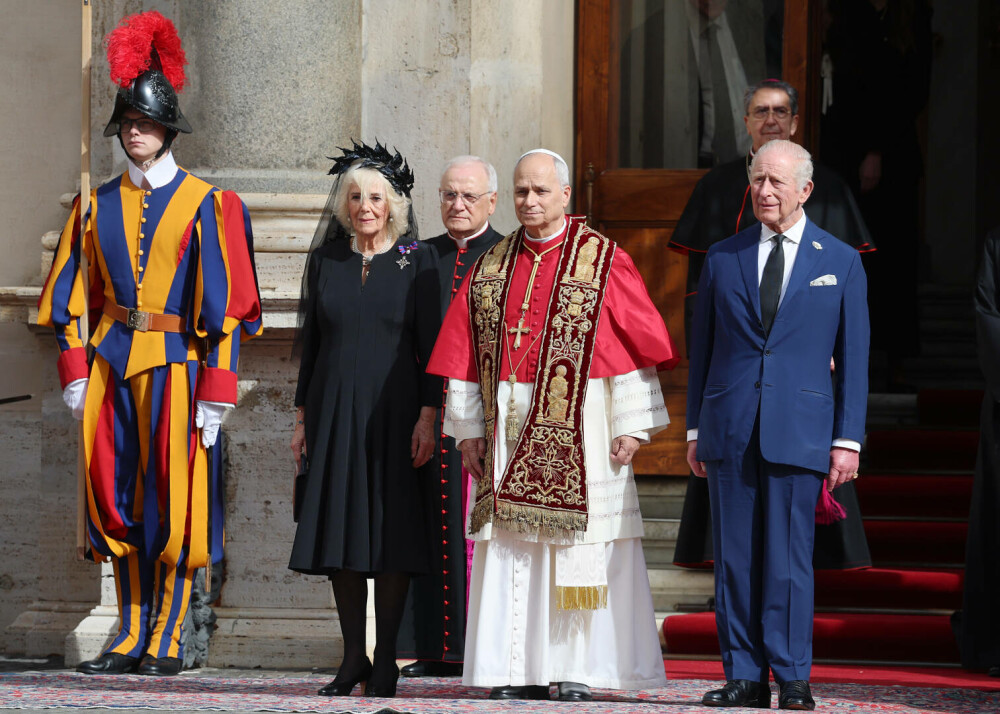 Imagini istorice din Capela Sixtină. Regele Charles și Papa Leon s-au rugat împreună pentru prima dată - Imaginea 33