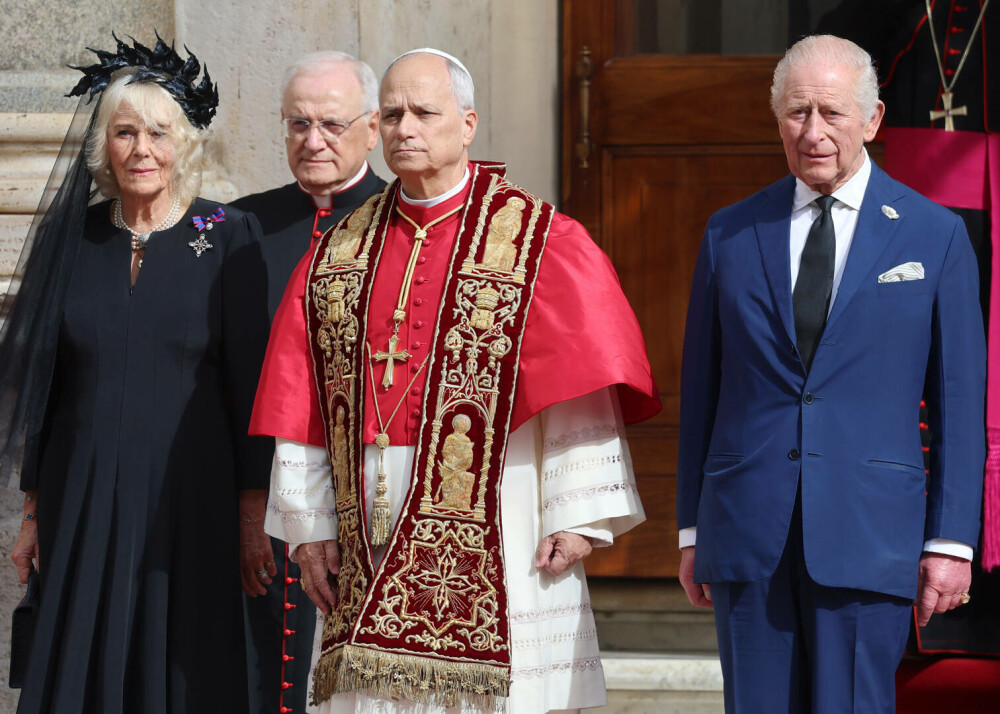 Imagini istorice din Capela Sixtină. Regele Charles și Papa Leon s-au rugat împreună pentru prima dată - Imaginea 34