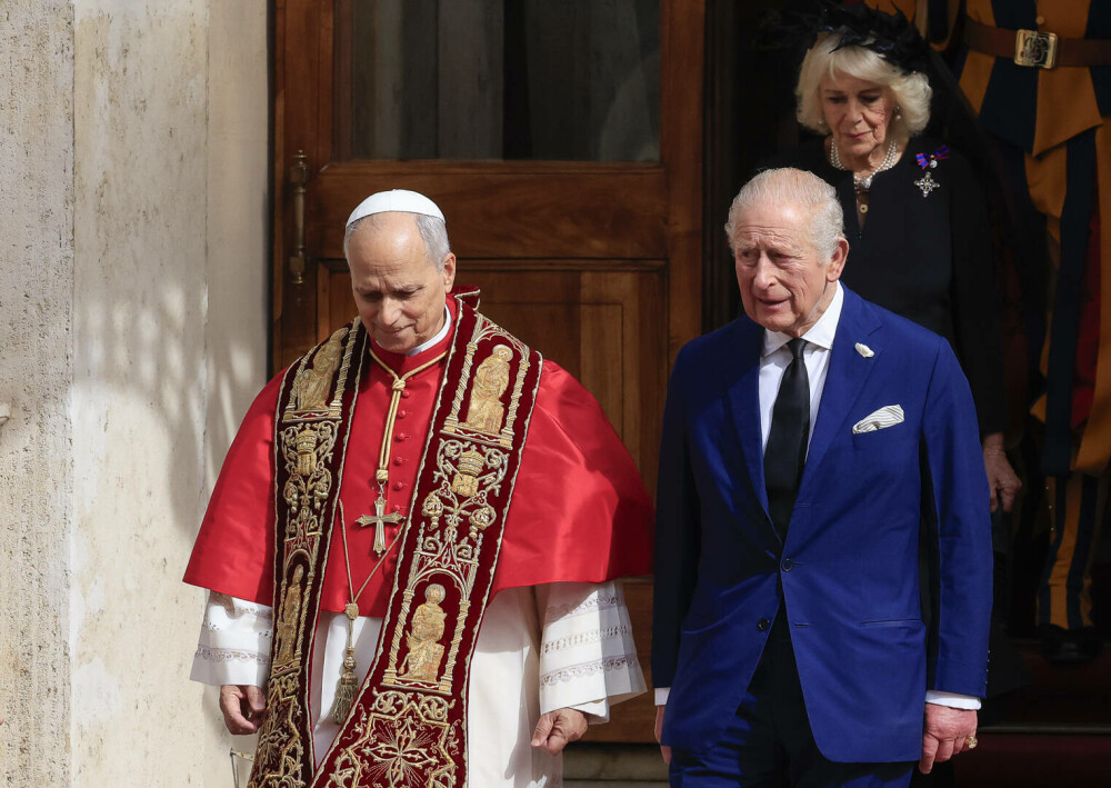 Imagini istorice din Capela Sixtină. Regele Charles și Papa Leon s-au rugat împreună pentru prima dată - Imaginea 36