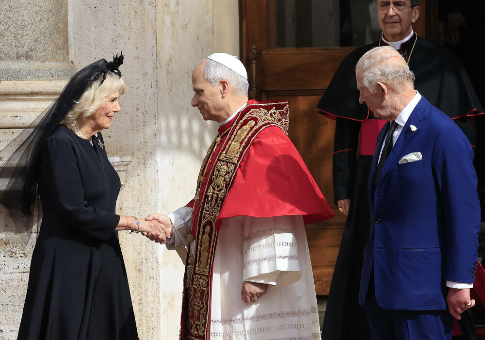 Imagini istorice din Capela Sixtină. Regele Charles și Papa Leon s-au rugat împreună pentru prima dată - Imaginea 39